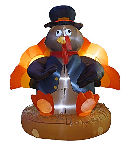 Inslife 6 Ft Thanksgiving Day Inflatables Turkey Decorations