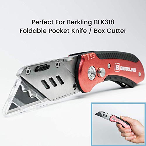 Berkling Utility Knife Blades 50Pack With Dispenser, SK2H Laser