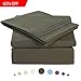 Egyptian Home Collection 100% Soft Egyptian Cotton 600-Thread-Count Pillow Case Set of 2-Piece (Queen 20 x 30) Hunter Green Color, Stripe Style
