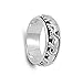 Elephant Spinner Eternity Wedding Ring New .925 Sterling Silver Band Sizes 4-14