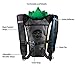 PAKS & REC. HYDRATION PACKS Backpack with Fun Pineapple Design | 2L Water Bladder | Water Pack Perfect for Music Festivals, Raves, Concerts, Hiking, Biking, Running, Camping, Skiing & Outdoor Sports