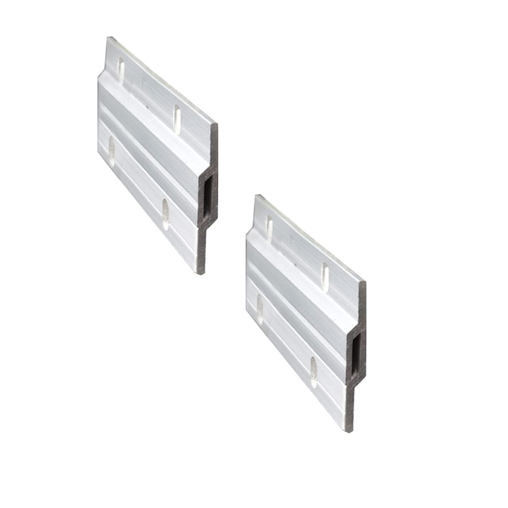 4" Flush Mount Bracket, KAIISSA Interlocking Photo Frame Hook, Heavy Duty Picture Hanger Z Clip Bracket for Large Picture Display Art Gallery Wall Mount Hardware (2 Pair)