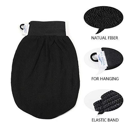 Scrubbing Exfoliator Mitt,Sandistore Home Spa Exfoliating gloves Hydro full body wash to cleanse scrub glove - Show & Bath - Deep clean dead skin and Improves blood circultion (A) - Thumbnail 7