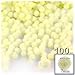 The Crafts Outlet 100-Piece Multi Purpose Pom Poms, Acrylic, 7mm/0.28-inch, Round, Neon Orange