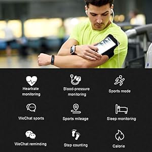 TENGYI Smartwatch Orologio, 0.69 Pollici Display Fitness Tracker Uomo Donna Impermeabile IP67 Smart Watch… - immagine 6