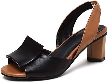 Kaloosh Women's Slingback Block Heel Sandals High Heel Slip On Sandals