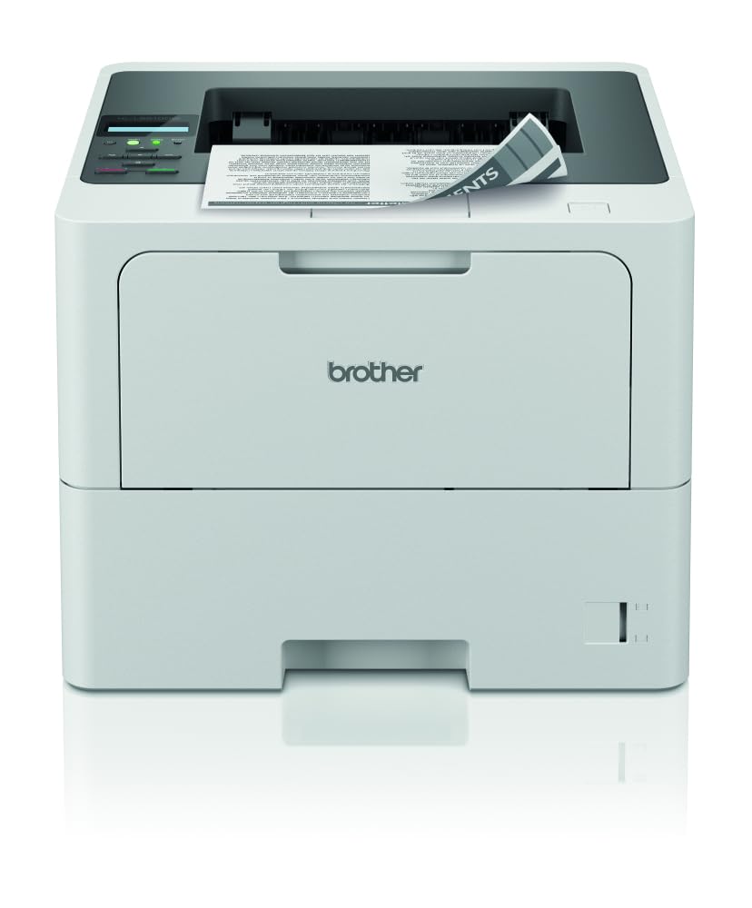 Brother HLL6210W Stampante Laser Monocromatica,50 ppm,Stampa Fronte/Retro Automatica,Connettività cablata e WiFi,Display LCD 1 linea,Cassetto carta da 520 fogli,Inbox Toner fino a circa 6000 pagine