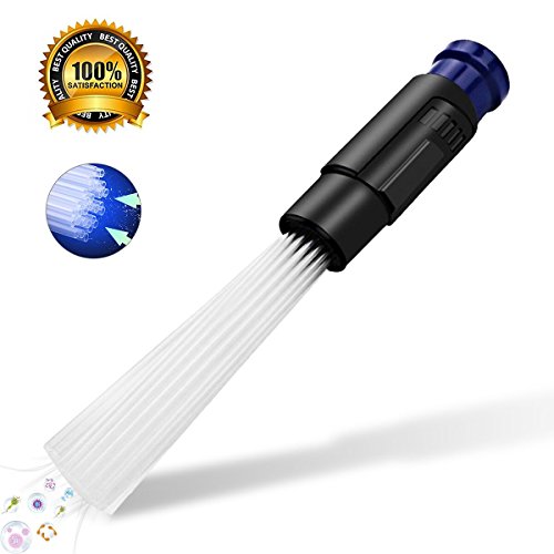 Lambow Vacuum Attachments Dusty Brush Cleaner Dirt Remover Pro Cleaning Tool, Small Suction Brush Tubes Flexible Access to Anywhere, Strong Suction for Corners, Pets, Drawers - Thumbnail 7