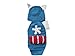 CX-Queen Baby Photography Prop Costume Crochet Knitted Captain America Outfit Blue