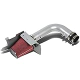 Silver Coated Aluminum Air Intake Pipe+Red Filter System for Ford F-150 Expedition V8 Engine 99-03