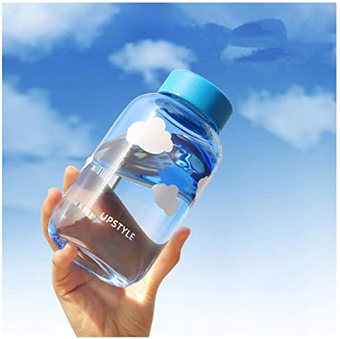 600mlのガラスグラデーションすりガラスポータブルかわいいジュースハンドブルースカイ星空女子学生ウォーターボトル