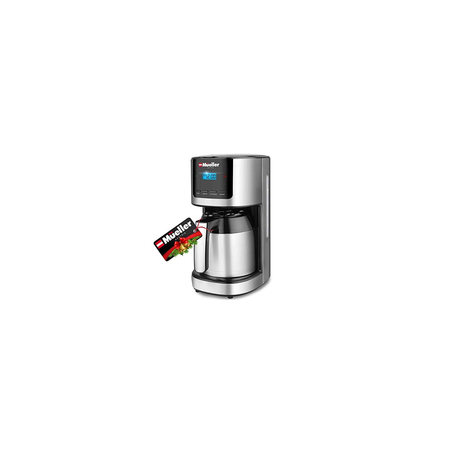 Mueller Austria Ultra Brew Thermal Coffee Maker, 10 cup (50oz) Carafe, Keep Warm, Auto ShutOff