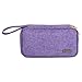 LUXJA Essential Oil Carrying Case - Holds 12 Bottles (5ml-15ml, Including Roller Bottles), Portable Organizer for Essential Oil and Accessories (Bag Only), Purple