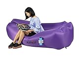 Armati Inflatable Lounger Patented Comfortable Headrest, Outdoor Air Sofa, Camp 