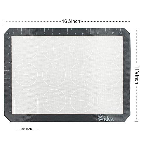 image for Aidea Nonstick Silicone Baking Mat 3-Piece - 11-5/8