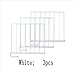 Dreamcolor Metal Closet Shelf Organizer Set of 3Wire Design Closet Shelf Dividers for Wooden Shelving