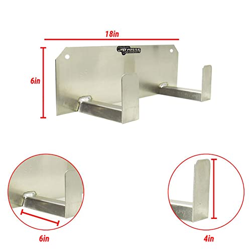 Pit Posse PP125 Dual Double Helmet Rack Holder Enclosed Race Trailer