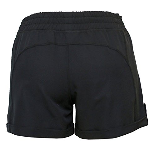 Tangerine Women's Active Woven Track Short (Large, Black)