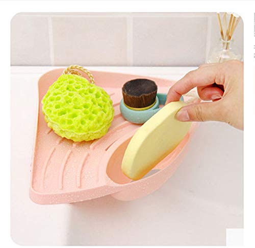 image for MOVEmen Bathroom Kitchen Sink Corner Storage Soap Tool Rack Sponge Hol