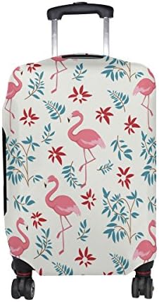 Flamingo Pattern Print Luggage Cover Travel Suitcase Protector Fits 23-26 Inch Luggage
