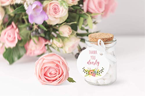 Amazon Com Floral Deer Baby Shower Thank You Our Little Deer