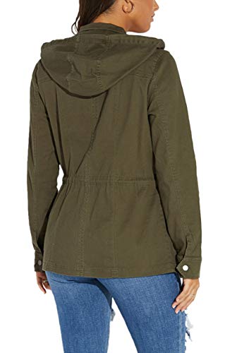 SheKiss Women's Zip Up Safari Military Anorak Jackets Camouflage Lightweight Outwear Coat with Pockets - Thumbnail 2