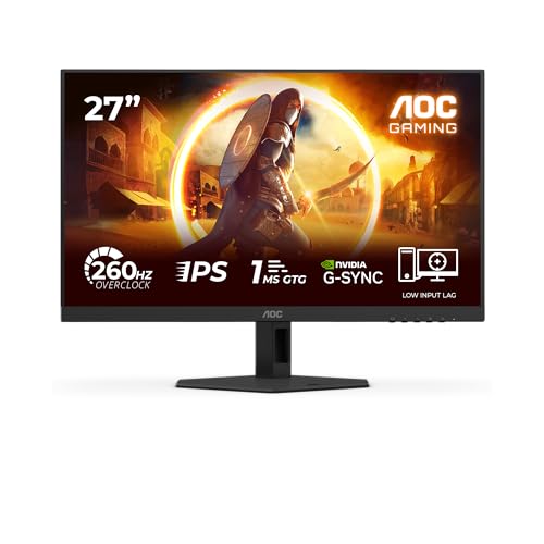 Gaming Monitor 27G4ZRE 27 pollici 1920x1080, FHD, 260Hz, Fast IPS Panel, 1ms GtG, (HDMI2x 2.0 DP 1x 1.4) HDR10, G-Sync Compatible, Nero