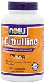 NOW Foods L-Citrulline 750mg, 180 Capsules, (Pack of 3)