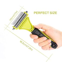 Pecute Pet Dematting Tool 2 Pack - Double Sided