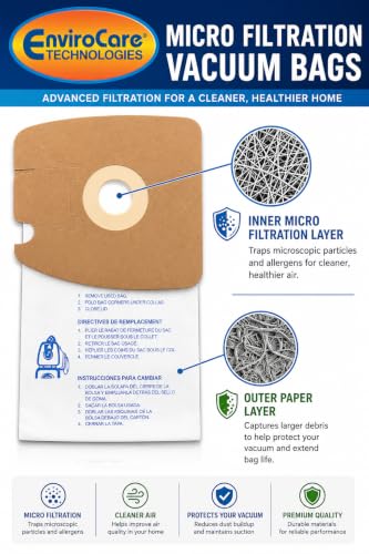 Envirocare Premium Replacement Multi-layer Micro Filtration Vacuum Bags Made to fit Eureka photo 11
