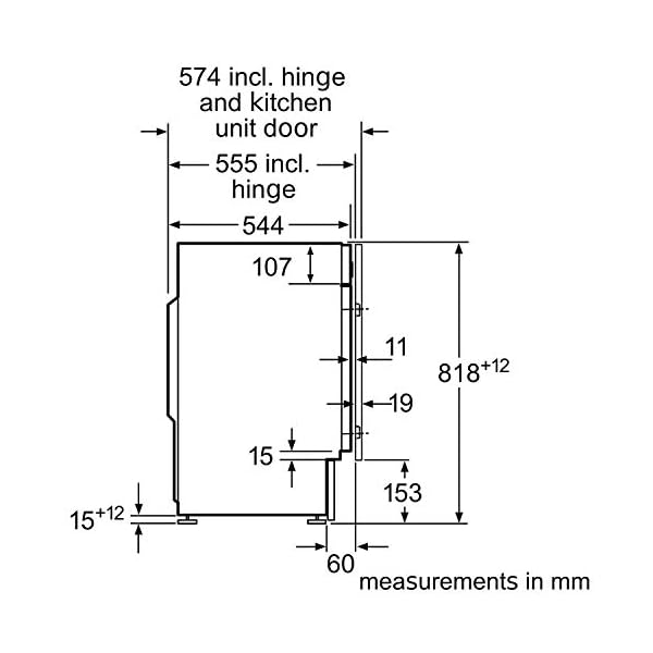 Bosch WIW28301GB Serie 6 Built-in Washing Machine with EcoSilence Drive, ActiveWater Plus & Reload Function, 8 kg…