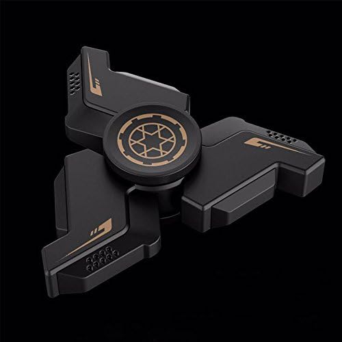 JEPN Fidget Spinner Toy,Hand Spinner EDC Toy,R188 Stainless Steel Bearing, High Speed 2-5 Min Spins ,relieves your stress, ADHD, anxiety, improve focus and attention(Black)