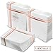 Fanxyware Rose Gold on White Cocktail Napkins - 100 Pack, 5