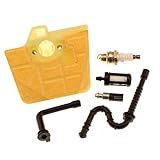 Hipa Air Filter with Spark Plug Oil Fuel Line Filter for STIHL 036 MS340 MS360 Chainsaw