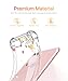 GVIEWIN Clear Case for iPhone 8 Plus/7 Plus, Flower Pattern Design Flexible TPU Ultra-Thin Shockproof Transparent Floral Cover, Cases for iPhone 7 Plus/8 Plus 5.5 Inch (Spring Flowers/Orange)