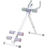 leikefitness Height Adjustable Ab Trainer Abdominal Whole Body Workout | Machine Waist Cruncher Core Toner, Leg, Thighs, Buttocks Shaper with LCD Monitor AB9300