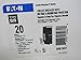 Eaton BRN120DF Breaker, 20A, 1P, 120/240V, 10 kAIC, Type BR AFCI/GFCI