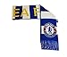 Chelsea Fc Woven Bar Scarf Reversible Blue - White -Yellow New Season 2015-2016