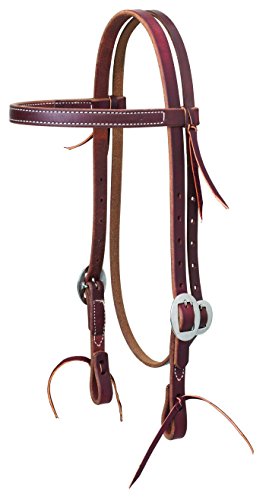 Weaver Leather Working Tack Stainless Steel Economy Browband Headstall, Golden…
