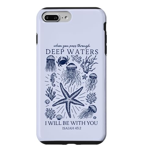 Christian Faith Deep Ocean Waters Isaiah 43 2 Scripture Case for iPhone 7 Plus/…