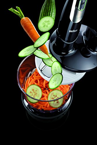 Braun MQ70BK Multiquick Hand Blender 6-Cup Food Processor Attachment, Black - Thumbnail 4