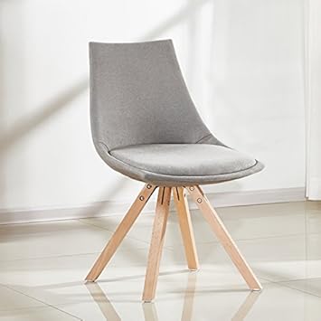 Designetsamaison Chaise Scandinave Grise En Tissu Minsk Amazonfr