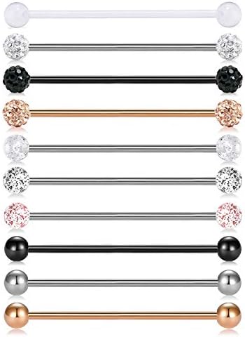 14 Gauge Short Industrial Barbell Cartilage