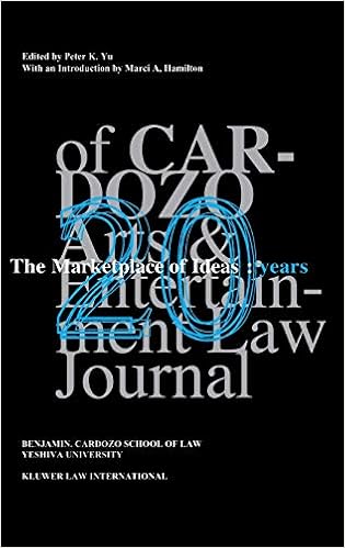 The Marketplace Of Ideas 20 Years Of Cardozo Arts And Entertainment Law Journal Peter K Yu 9789041188816 Amazon Com Books