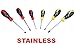 Kutir Screwdriver Set 11 Pieces Phillips and Slotted NON-SLIP WIDE COMFORTABLE HANDLE, Micro-Fine Grip, Heavy Duty, Rust Resistant, Fluted, MAGNETIC TIPS - Craftsman Toolkit For Wet, Oily Hand Work