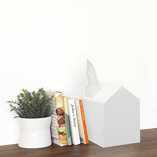 Umbra-Casa-Tissue-Box-Cover-Adorable-House-Shaped-Square-Tissue-Box-Holder-for-Bathroom-Bedroom-or-Office-White