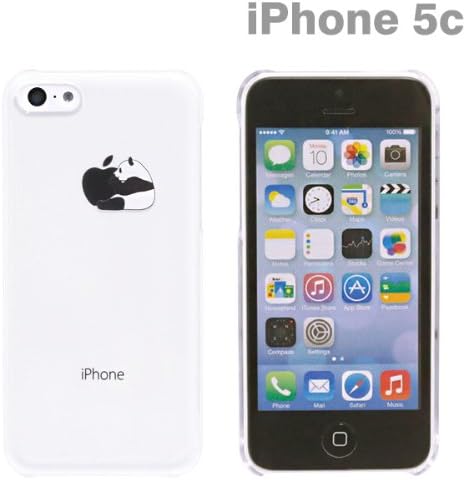 Amazon Docomo Au Softbank Iphone5c 専用 Applus キャラクター ハード クリア Iphone ケース カバー ジャケット 白黒パンダ Hamee ストラップヤ 家電 カメラ
