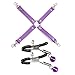 LOLO 10 PCS Set Nylon Adjustable Bed Set Suitable Leather Props Set (Purple)