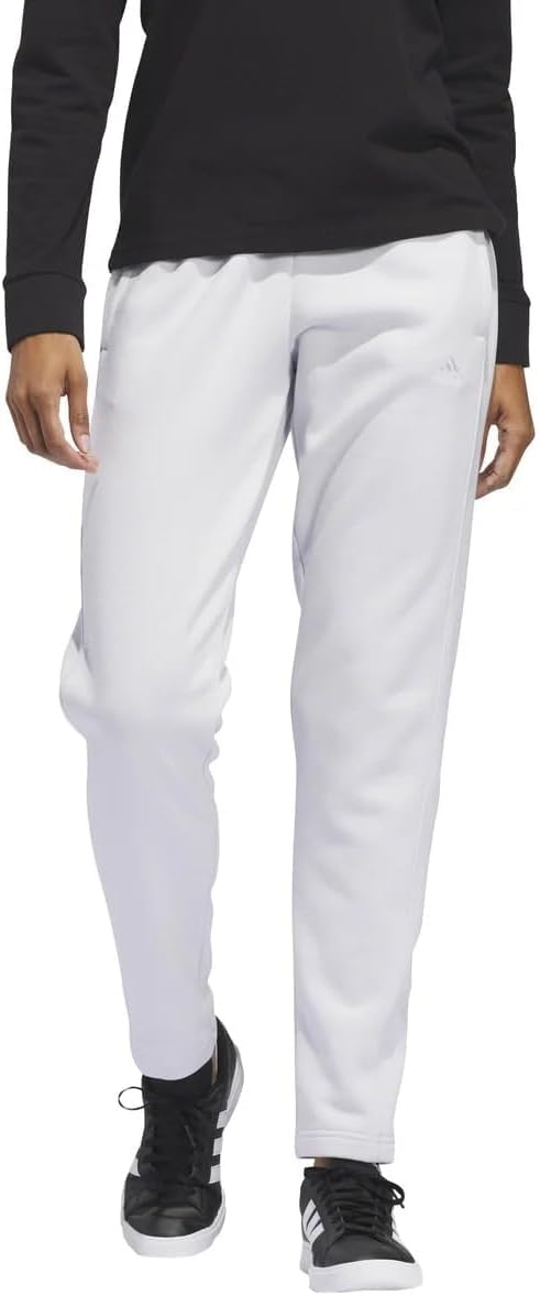 Photo 1 of adidas Women’s Relaxed Fit Tapered Legs Fleece Pant - Gray (Dash), Medium