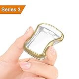 amBand Case for Apple Watch 3 38mm TPU iWatch Bumper Accessories Protector Cover for Apple Watch Series 3/2/1, Sport, Edition, Gold